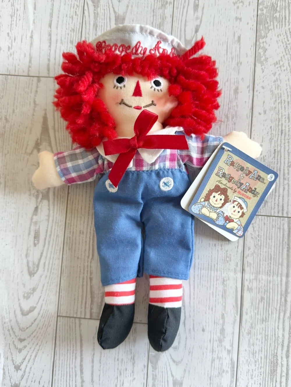 Raggedy Ann Cloth Plush Doll Vintage Style From Handmade by Aurora NWT